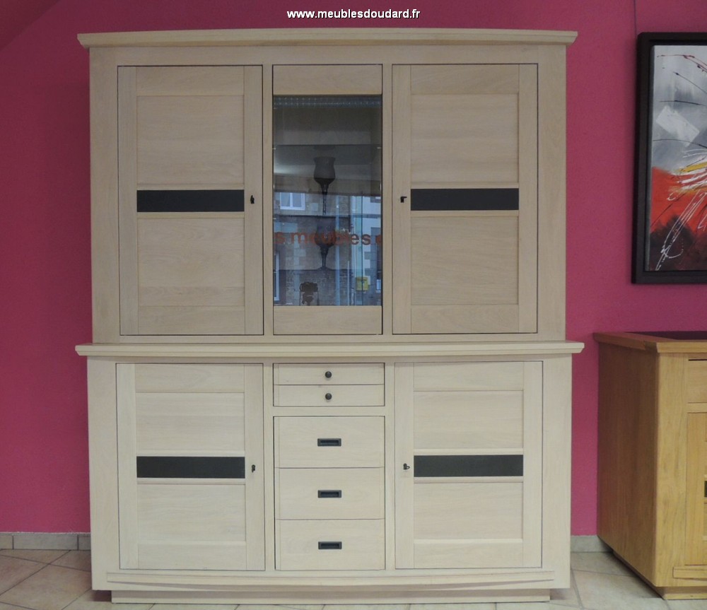 Meuble Dvd 2488 buffet contemporain 2 corps en ch 234 ne massif Meuble Dvd 2488 buffet contemporain 2 corps en ch 234 ne massif