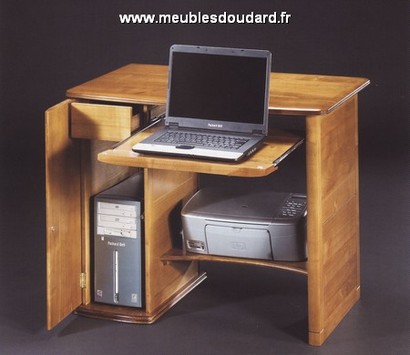 Bureaux informatiques en bois massif - Bureaux en merisier