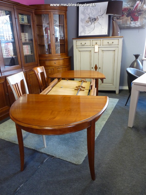 Table ovale merisier massif style louis philippe