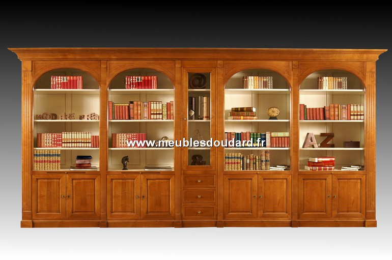Bibliothèque En Bois Massif Sur Mesure